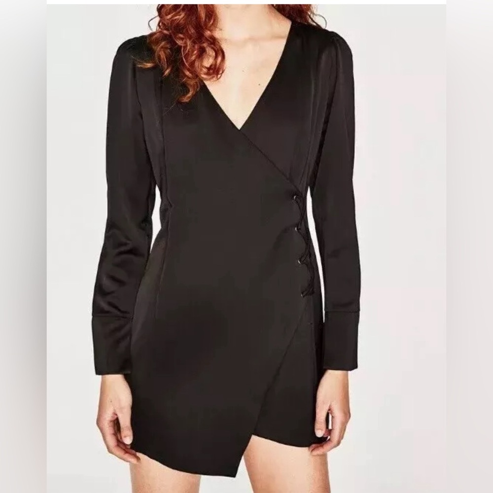 Zara satin mini dress